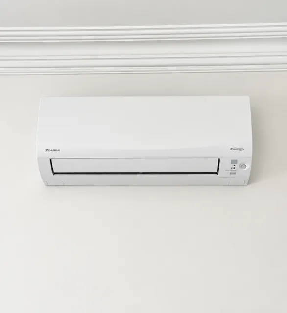 Daikin split system indoor head mounted high on a plain wall